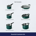 thumbnail image 5 of Tramontina 11 Piece Ceramic Nonstick Nesting Cookware Set — Stackable, Space Saving Set - Mediterranean, 5 of 11