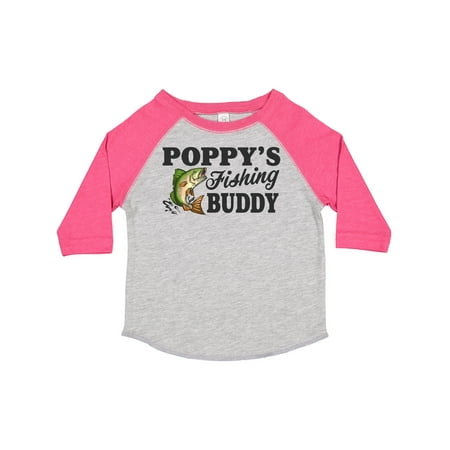 

Inktastic Poppy s Fishing Buddy Gift Toddler Boy Girl T-Shirt