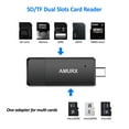 thumbnail image 2 of Amurx A432 USB-C SD Card Reader, USB 3.0 Hub for SD TF SDXC SDHC MMC RS-MMC Micro SD Micro SDXC Micro SDHC Card and UHS-I Cards, 2 of 8