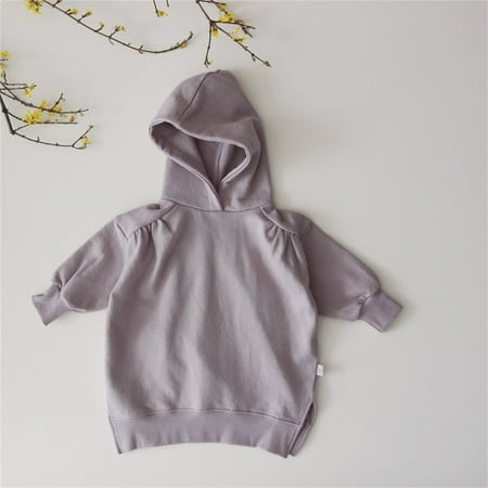 

Hunpta Baby Newborn Infant Girls Boys Spring Autumn Solid Long Sleeve Hooded Hoodie Tops Clothes