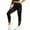AA-Black1137, variant on XIAONU Women's High Waist Active Leggings Mesh Paneled Cropped Tights Stretchy Breathable Workout Bottoms Black