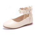 thumbnail image 1 of Zapatos de vestir para niña PANDANINJIA, bailarinas tipo Mary Jane, perlas, beige, 1 of 7