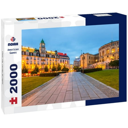 Noah Jigsaw Puzzle Oslo city center at night 2000 Pieces