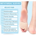 thumbnail image 4 of Metatarsal Pads Sleeve, Comfortable Ball of Foot Cushions with Soft Breathable Fabric for Women and Men, Forefoot Gel Pads for Feet Mortons Neuroma  and Prevent Calluses Blisters, 4 of 6