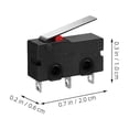 thumbnail image 3 of 12Set Black Micro Limit Switch for Mechanical Equipment Compact Tiny Limit Detection, 3 of 9