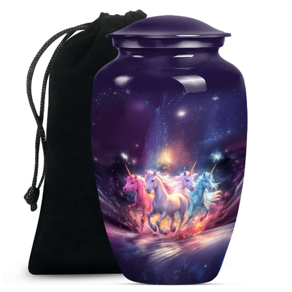 Unicorn Urn, Large Urns for Human Ashes, Urn for Ashes for Women, Cremation Urns for Burial, Urns for Human Ashes Adult, Urns for Human Ashes Adult man(Size - 10inch)
