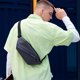 thumbnail image 4 of Paquete de pecho Irfora Bolso de pecho Mochila con honda Paquetes de día de negocios para hombres Bolso de hombro impermeable para deportes al aire libre Senderismo Ciclismo Viajes Irfora Paquete de pecho, 4 of 7