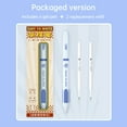 thumbnail image 2 of NBX Quick-drying Retractable Gel Pen Anti-fall Pinch 0.5mm Fine Point with 2 Extra Refills Stationery Journaling Note Taking Pens for Students Teachers Shorthand Reporters Office School Supplies, 2 of 6