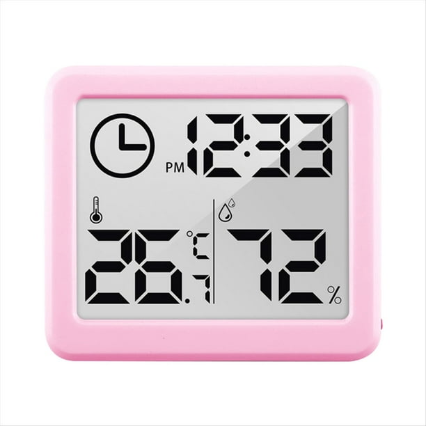 Higrómetro Digital Electrónico Automático Multifuncional para Interiores, Termómetro, Humedad y Temperatura con Pantalla LCD.