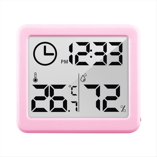 Higrómetro Digital Electrónico Automático Multifuncional para Interiores, Termómetro, Humedad y Temperatura con Pantalla LCD.