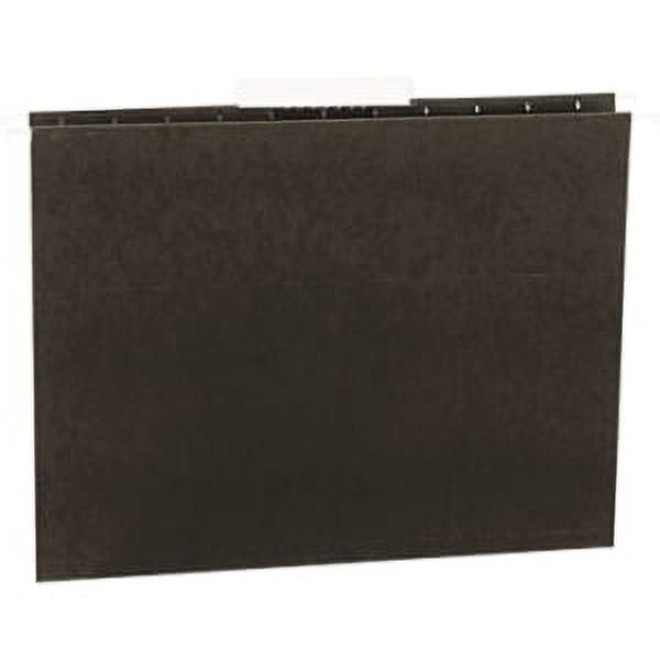 Universal UNV14113EE 1/3 Tab 11 Point Stock Hanging File Folders - Letter, Standard Green (25/Box)