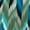 Teal Ikat, variant on Avenue Women's Plus Size Lace Up Tee