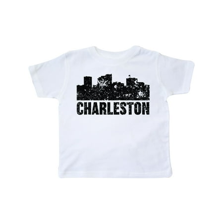 

Inktastic Charleston Skyline Grunge Gift Toddler Boy or Toddler Girl T-Shirt
