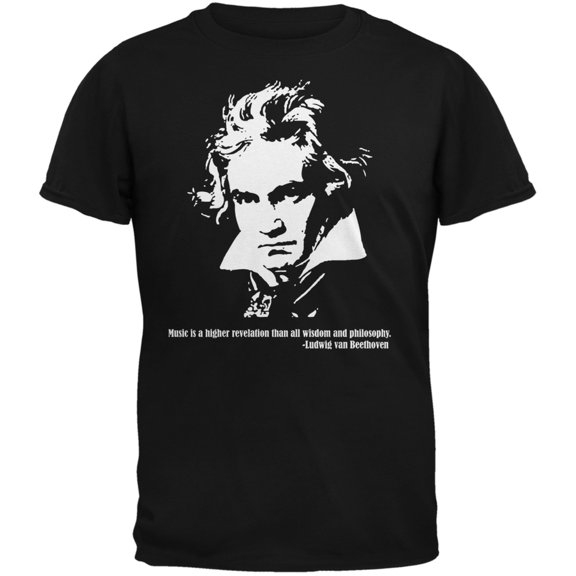 Beethoven Black Adult T-Shirt - Large