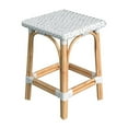 thumbnail image 3 of Butler Specialty Company Riviera Square 24"H Rattan Counter Stool - Glossy White, 3 of 5