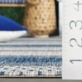 thumbnail image 5 of SAFAVIEH Courtyard Paul Striped Indoor/Outdoor Runner, 2'3" x 8', Grey/Navy, 5 of 13