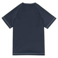thumbnail image 6 of FORMRS Boys Rash Guard Short Sleeves Swim Shirt Quick Dry UPF 50+ Sun Protection, Sizes 3-12T, Warm Tartan Mosaic, 6 of 6