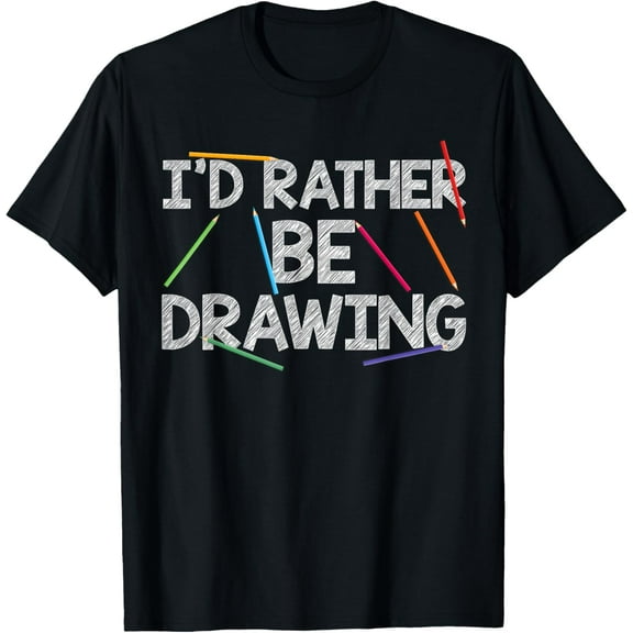 Cool Drawing Art For Men Women Sketch Pencil Artist Lovers T-Shirt