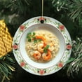 thumbnail image 3 of Italian Seafood Risotto with Prawns Shrimp Rice Foodie Novelty Food Themed Double Sided Ceramic Foodie Novelty Holiday Christmas Xmas Ornament Gift (Flat Printed Design, NOT 3D), 3 of 3