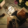 thumbnail image 5 of PEACNNG Geometric Table lamp Black Metal Table Lamp Vintage Wine Glass/Star Metal Wire Lampshade Led Light String Bulb for Bedroom, Living Room (Wine Glass), 5 of 5