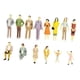 thumbnail image 5 of Conjunto de 14 piezas de figuras en miniatura, personas en miniatura, figuras, adornos, accesorios. 65 mm, 5 of 9
