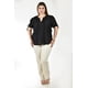 thumbnail image 4 of Blusa con detalle plisado Roman Fashion /Tallas Extras, 2761 (Negro) negro 38, 4 of 5