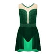 thumbnail image 2 of Kaerm Girls Gymnastics Leotard Ballet Dance Dress Latin Jazz Ice Skating Costume Lyrical Ballerina Outfits Green 16, 2 of 6