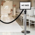 thumbnail image 3 of HERFIER Commercial Stanchion Sign Frame Sign Holder For Crowd Control Stainless Stanchion Sign Holder 13.36x12.58x2.75in, 3 of 8