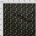 thumbnail image 2 of oneOone Rayon Black Fabric Merry Christmas Craft Projects Decor Fabric Printed By The Yard 56 Inch Wide-HKM, 2 of 6