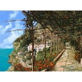 thumbnail image 2 of Borelli, Guido 14x12 White Modern Wood Framed Museum Art Print Titled - Lalbergio dei Cappucini ad Amalfi, 2 of 4