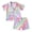 Pink, variant on Zanarzt Birthday Pjs Little Girl Toddler Pajamas Set Button Down Shorts Sleeve Tops and Shorts 2 Piece Sleepwear Outfit 3-4 Years,Pink