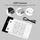 thumbnail image 2 of Super Mini LED Light Pad Ultra-thin Light Box USB Powered Dimmable Brightness Artcraft Tracer for Ch, 2 of 4