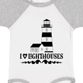 thumbnail image 4 of Inktastic I Love Lighthouses Girls Baby Bodysuit, 4 of 5