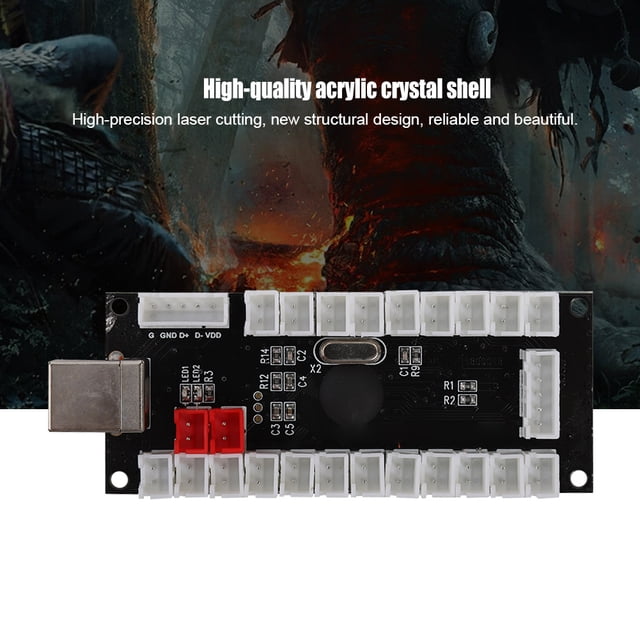 Juego Arcade Game USB Encoder Button Controller Para Host PC Game Machine Negro