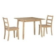 thumbnail image 1 of Pemberly Row 3-Piece Modern Wood Dining Set with Storage in Gray Wash, 1 of 20