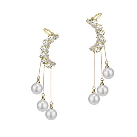 Luxshiny Tassel Ear Cuffs Non-Piercing for Women, 1 Pair Stylish and Comfortable