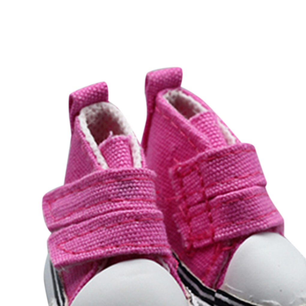 TureClos 1 Pair 5cm Doll Canvas Shoes Seakers Doll Toy Footwear Sports Tennis Shoes Children Gift Toys - image 3 of 4
