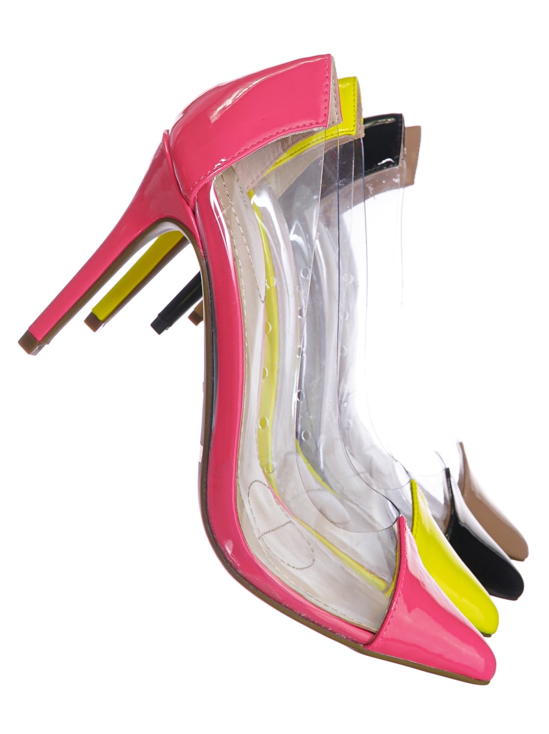 anne michelle clear pumps