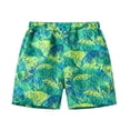 thumbnail image 2 of DHFJKG Boys Hawaiian Shorts For Kids 1-8Y Tropical Floral Print Summer Elastic Waist Shorts Beach Vacation Clothes Soft Bottoms, 2 of 5