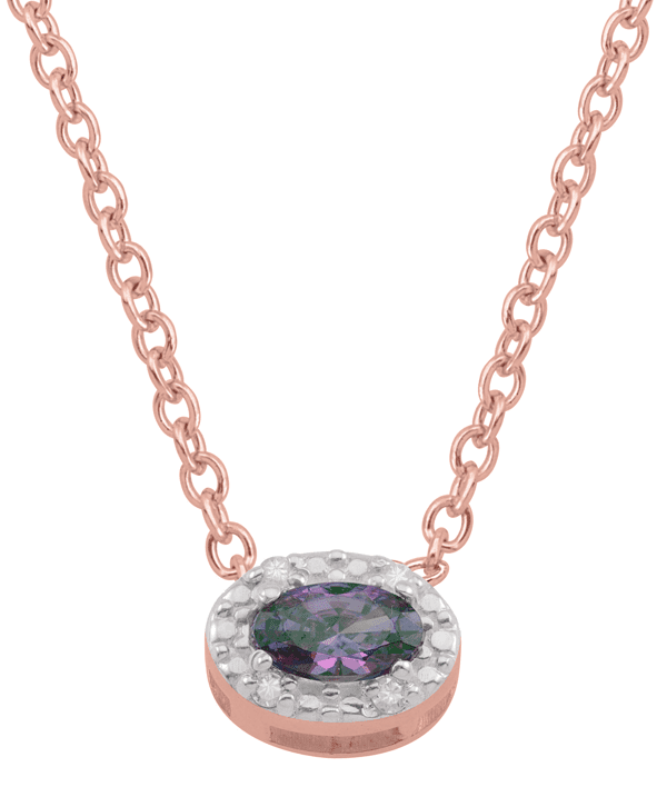 Personalized Oval pendant in 14k Gold by Jewlster