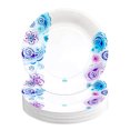 thumbnail image 1 of 24 Pz Plato Desechable De Cartón Decorativo Premium Espiral Azul 9 pulgadas, 1 of 5