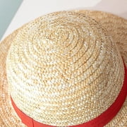 FIGT-Luffy Straw Hat Multifunctional Anime Cartoon Character Sunscreen Straw Hat Sun Hat for Adultsã0514ã