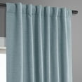thumbnail image 5 of Half Price Drapes Gulf Blue Bellino Textured Faux Linen Room Darkening Curtains For Bedroom & Living Room Curtains(1 Panel), Curtains 63 Inches Long, 50W X 63L, 5 of 11