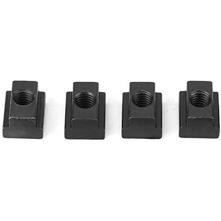 

4PC Set T-Slot Nut Black Oxide Finish 3/8-16 Threads Table Slot 7/16