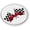 Flexible, variant on BestLicensePlateFrames Racing Flags 3D Domed Car Emblem Badge Sticker, Flexible Round Design
