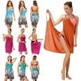 thumbnail image 3 of Swimwear Women for V Neck Beach Chiffon Swimsuit Fashion Beach Swim Dress For Tanning Salon Swimming Pool Water Park Poolside Cruise Wear Resorts, 3 of 8