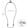 thumbnail image 3 of Set Lamp Harp Qc de 10 pulgadas con tapas de acabado y base de luz E26, 3 of 7