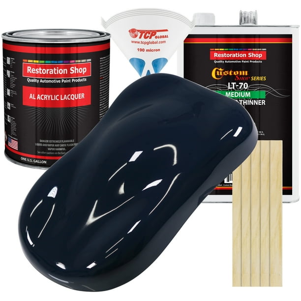 Restoration Shop - Midnight Blue Acrylic Lacquer Auto Paint - Complete ...