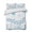 Cobalt, Cerulean, Teal, Emerald, variant on Quilts Twin Size Bedding Set, Blue Coastal Sea Turtles Lightweight Quilted Comforter, Fish Coral Ocean Life Underwater Soft Reversible Bedspread Coverlet with Pillow Covers for All Season, 68" x 86"