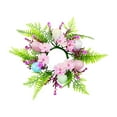 thumbnail image 4 of OutmaxHome Easter Candle Wreath with Simulation Easter Eggs and Flower,Spring Artificial Plants Desktop Candle Garland for Wedding and Table Decoration, 4 of 7